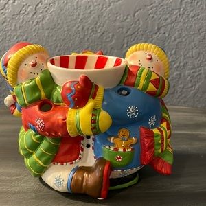 PartyLite “Peppermint Pals” by Susan Winget aroma melts warmer